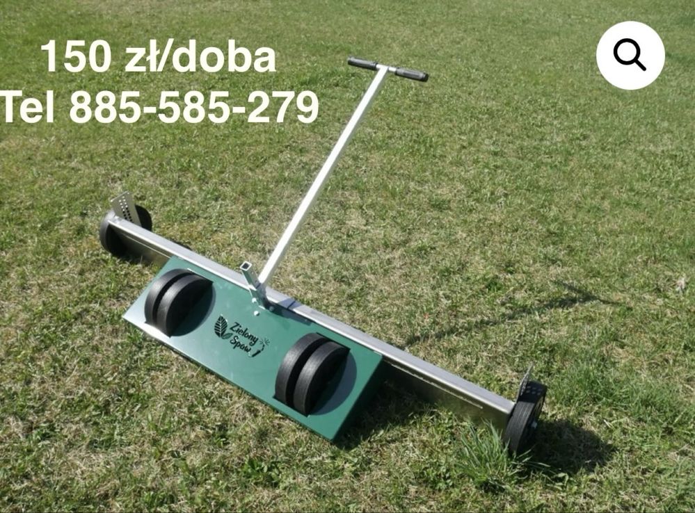 Aerator wertykulator walec z kolcami lata niwelacyjna wynajem