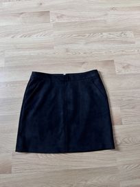Czarna spódniczka zamszowa M 38 Vero Moda krótka spódnica