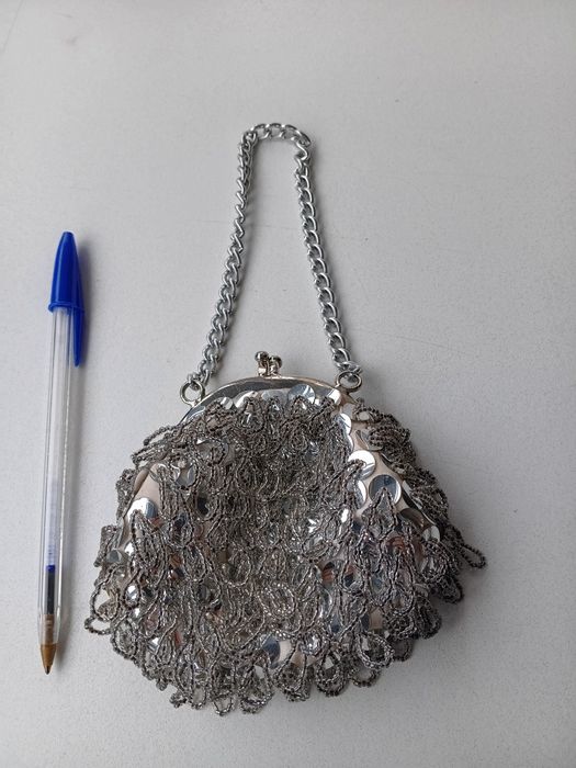Carteira/Bolsa prateada