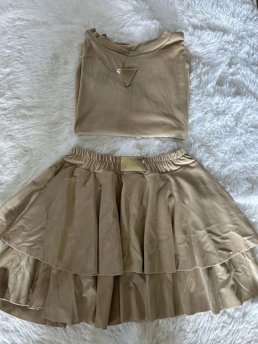 Welurowy komplet damski