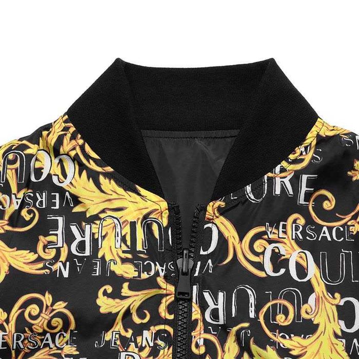 VERSACE JEANS COUTURE włoska kurtka bomber jacket BLACK/FANTASY