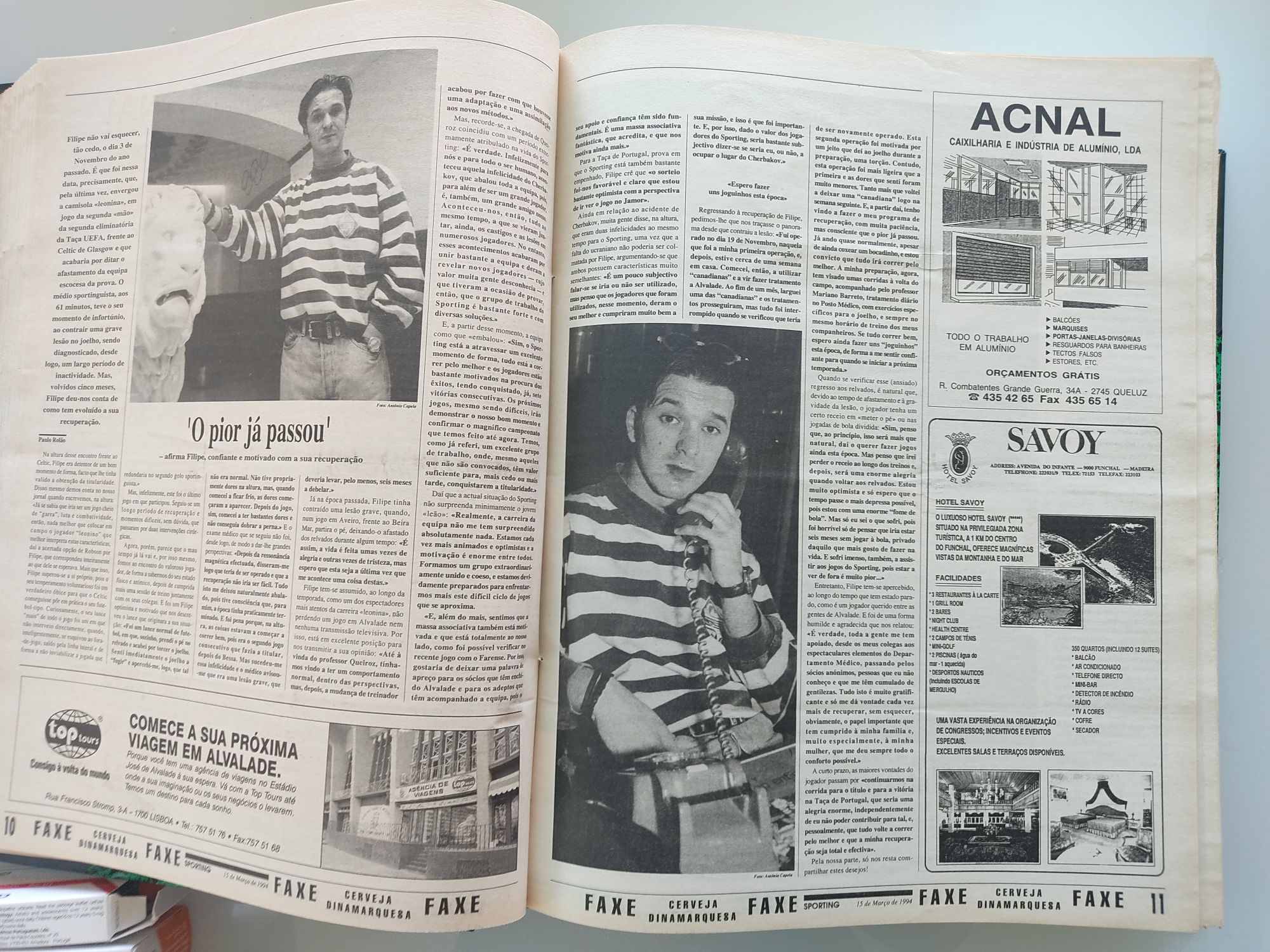 Jornal Sporting 1978, 1980 a 1986, 1988 a 1994