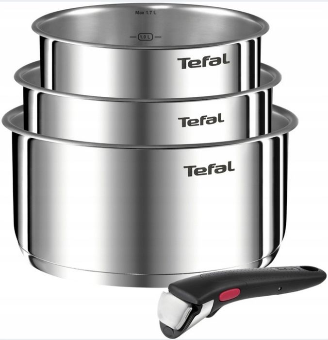 Tefal INGENIO EMOTION Garnki 16/18/20 stał nierdzewna INOX indukcja