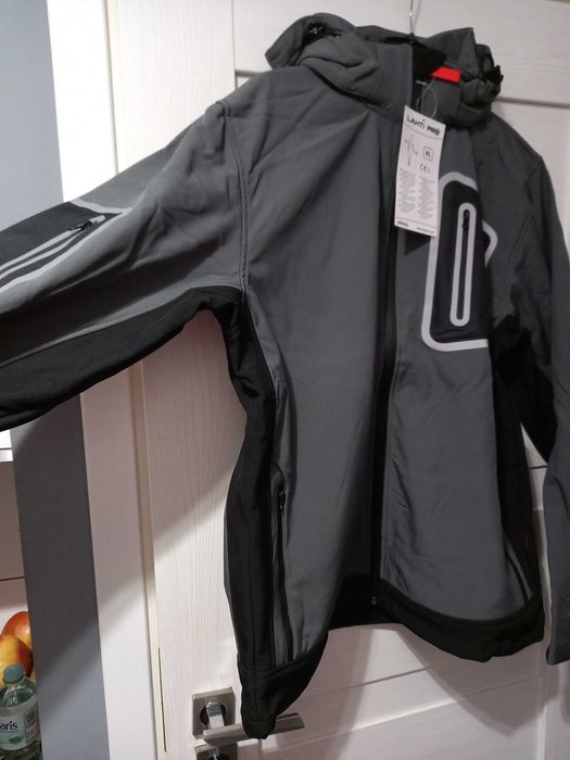 Kurtka softshell męski LAHTI z kapturem rozXL wodoodporna wiatroszczel