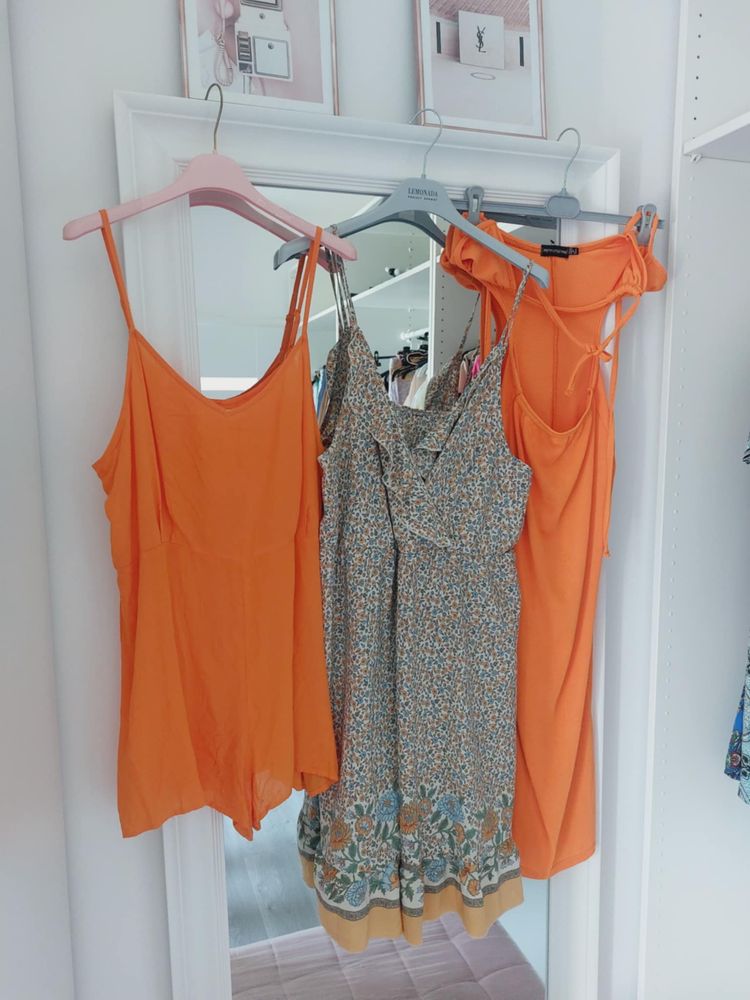 Zestaw sukienek!5x sukienka kombinezon Missguided Shein butik S-36