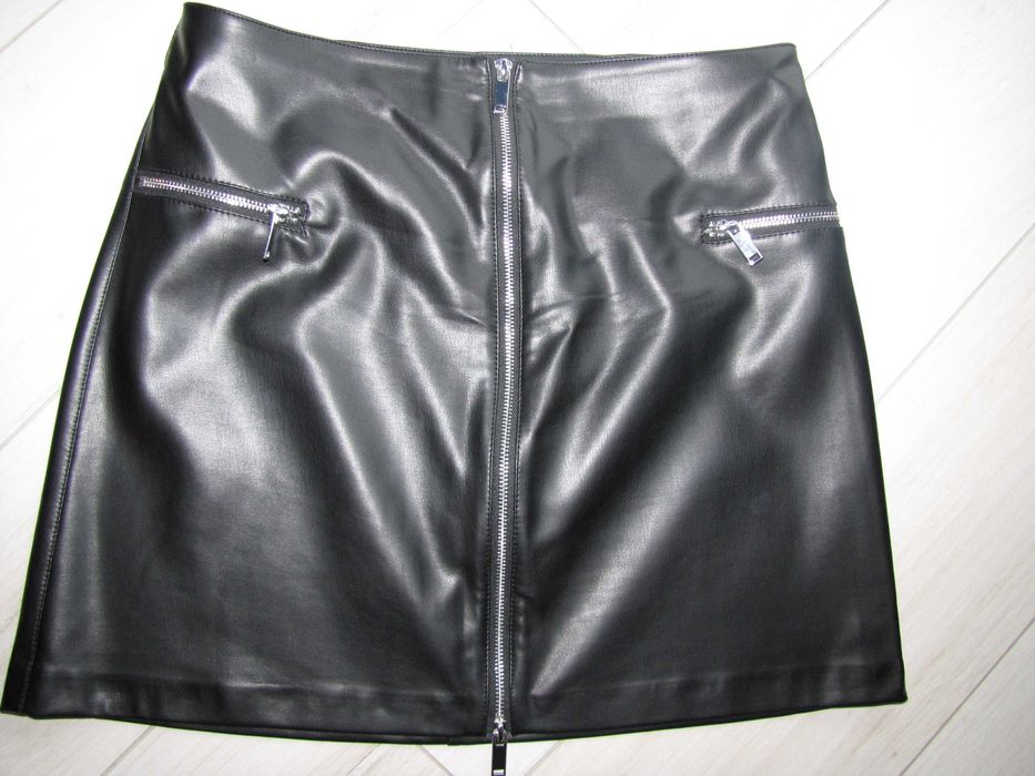 mohito, elegancka spódnica z eco skóry