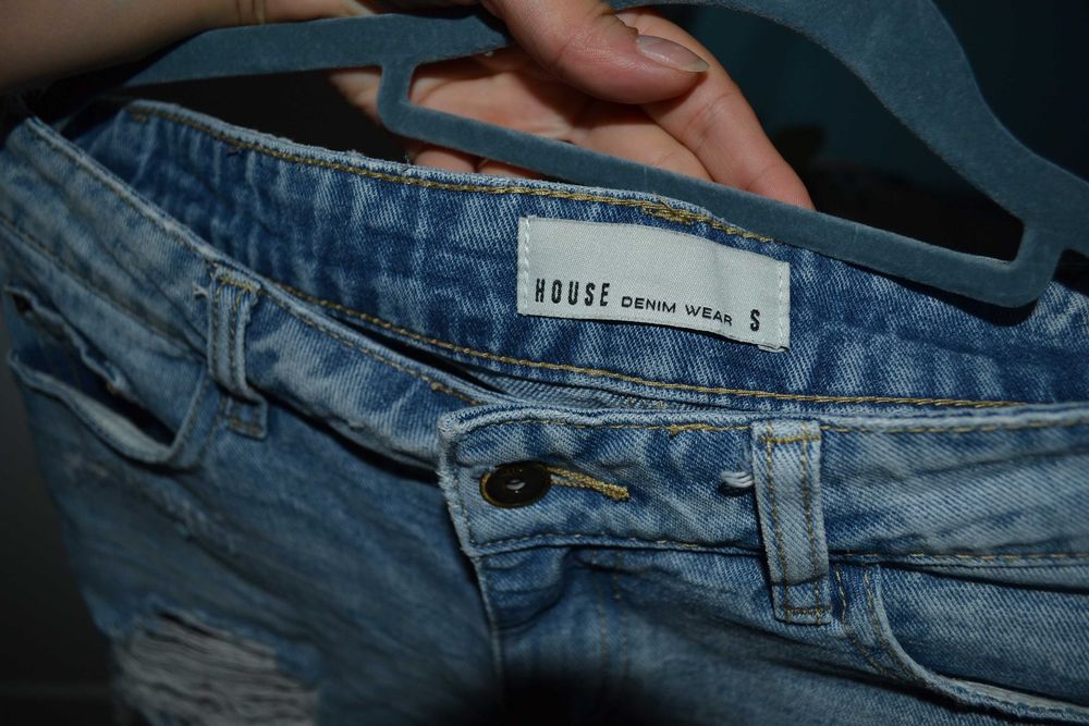 Krótkie spodenki szorty S 36 House jeans jeansowe