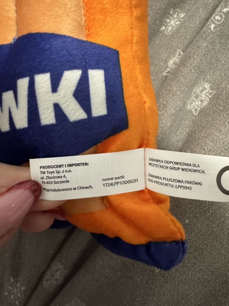 Parówki Pamelki Biedronka maskotka pluszak produkciaków swieżaków