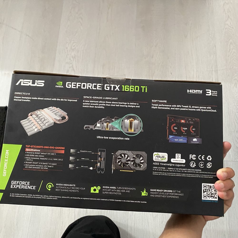 Gtx 1660ti OC 6gb Vram