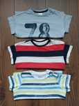Bluzki koszulki T-shirt krótki rękaw H&M rozm. 68