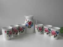 Сервиз, кувшин, стаканы, Lilien, Австрия, новый