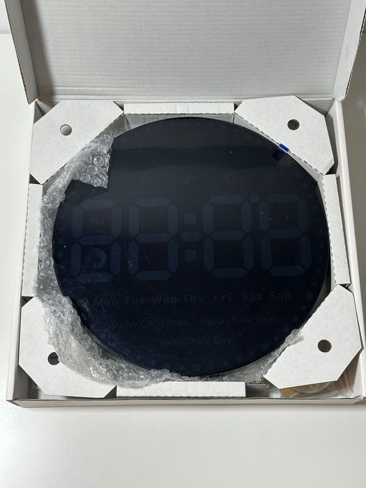 ZEGAR Elektroniczny CYFROWY Led Budzik Data Temperatura