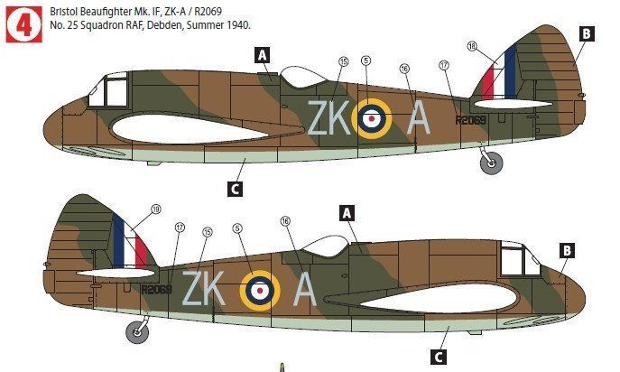 Hobby 2K 72002 Beaufighter Mk. IF/IC 1/72 model do sklejania