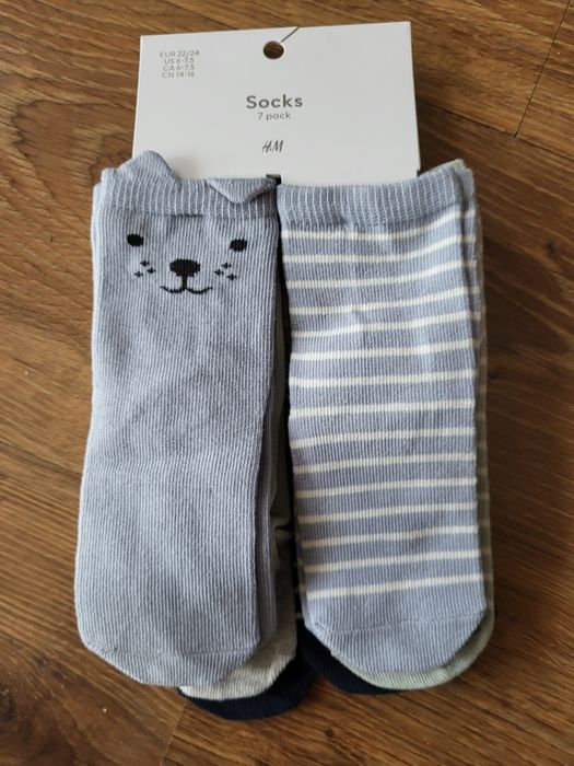 Skarpetki h&m 22/24 7 par nowe