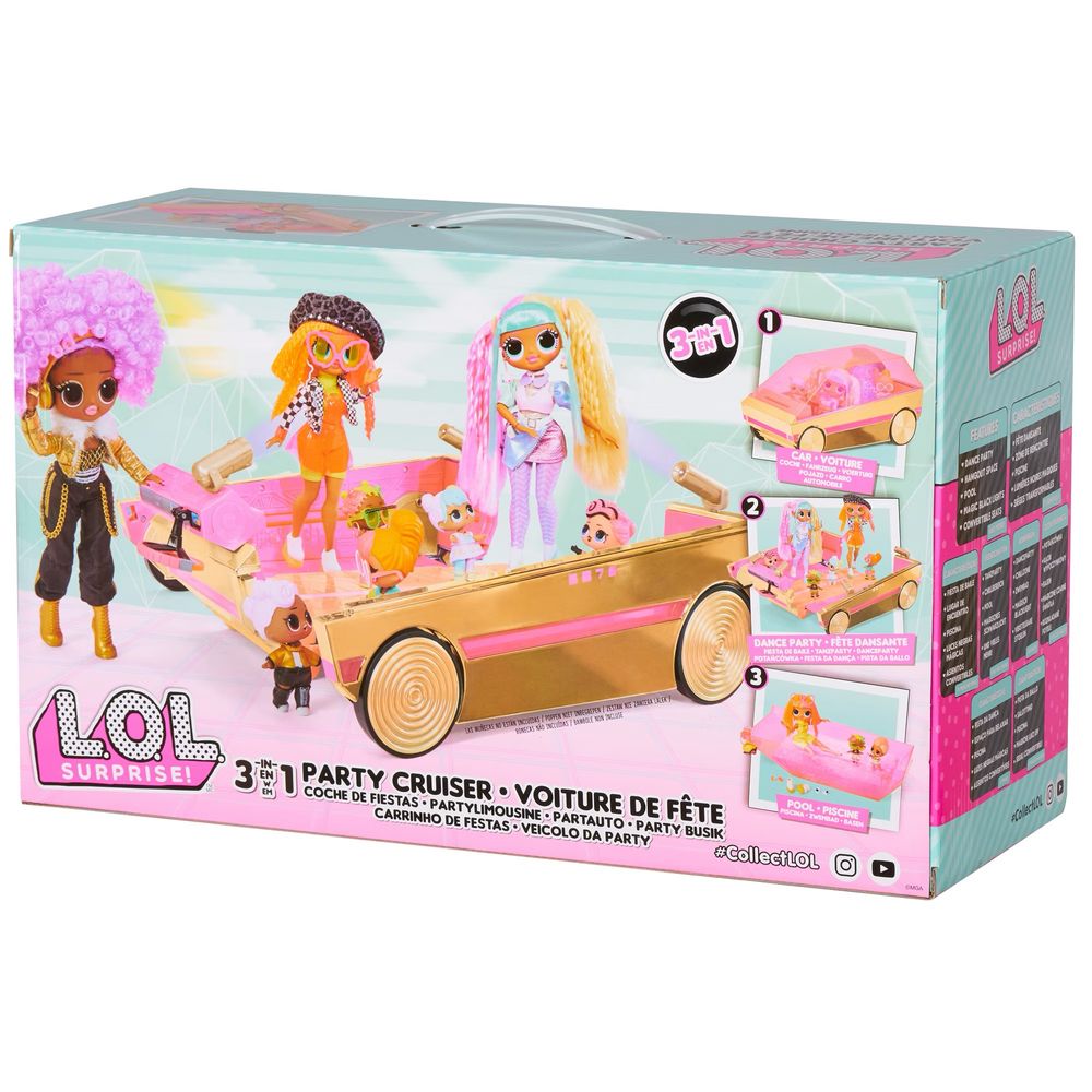 Машинка для куклы L.O.L. Surprise! Party Cruiser Car 3 в 1