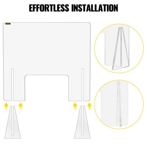 proteção contra cuspe divisória de plexiglass 24x24 polegadas