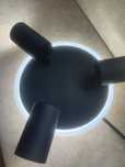 Plafon czarny 3xgu10 +led.