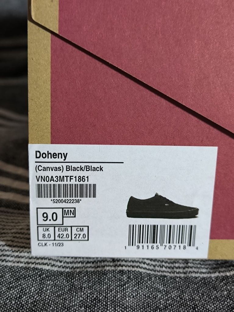 Vans Doheny Black 42