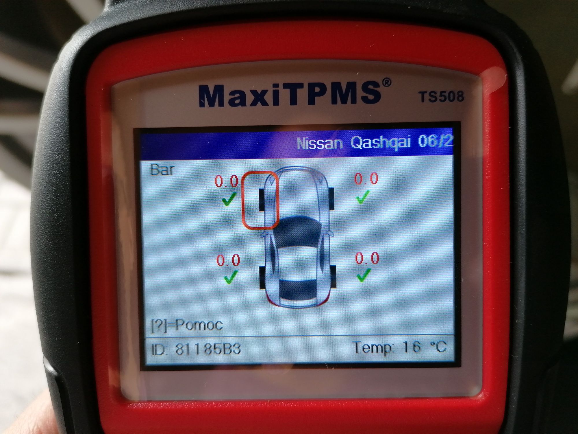 Czujniki ciśnienia TPMS Nissan