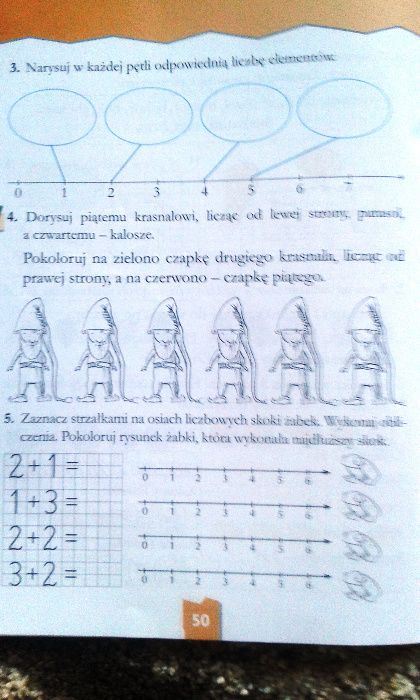 Nasza klasa 1 - ćwiczenia - zadania dodatkowe dla 7-latka 4 części