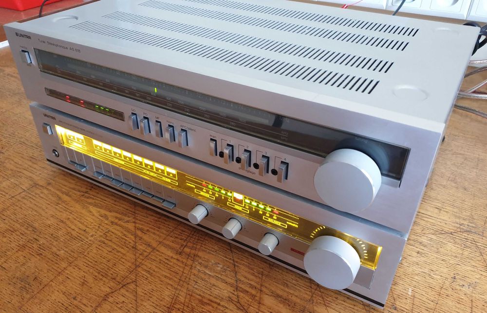 Unitra Diora tuner AS618 i wzm. WS432 po serwisie, super stan