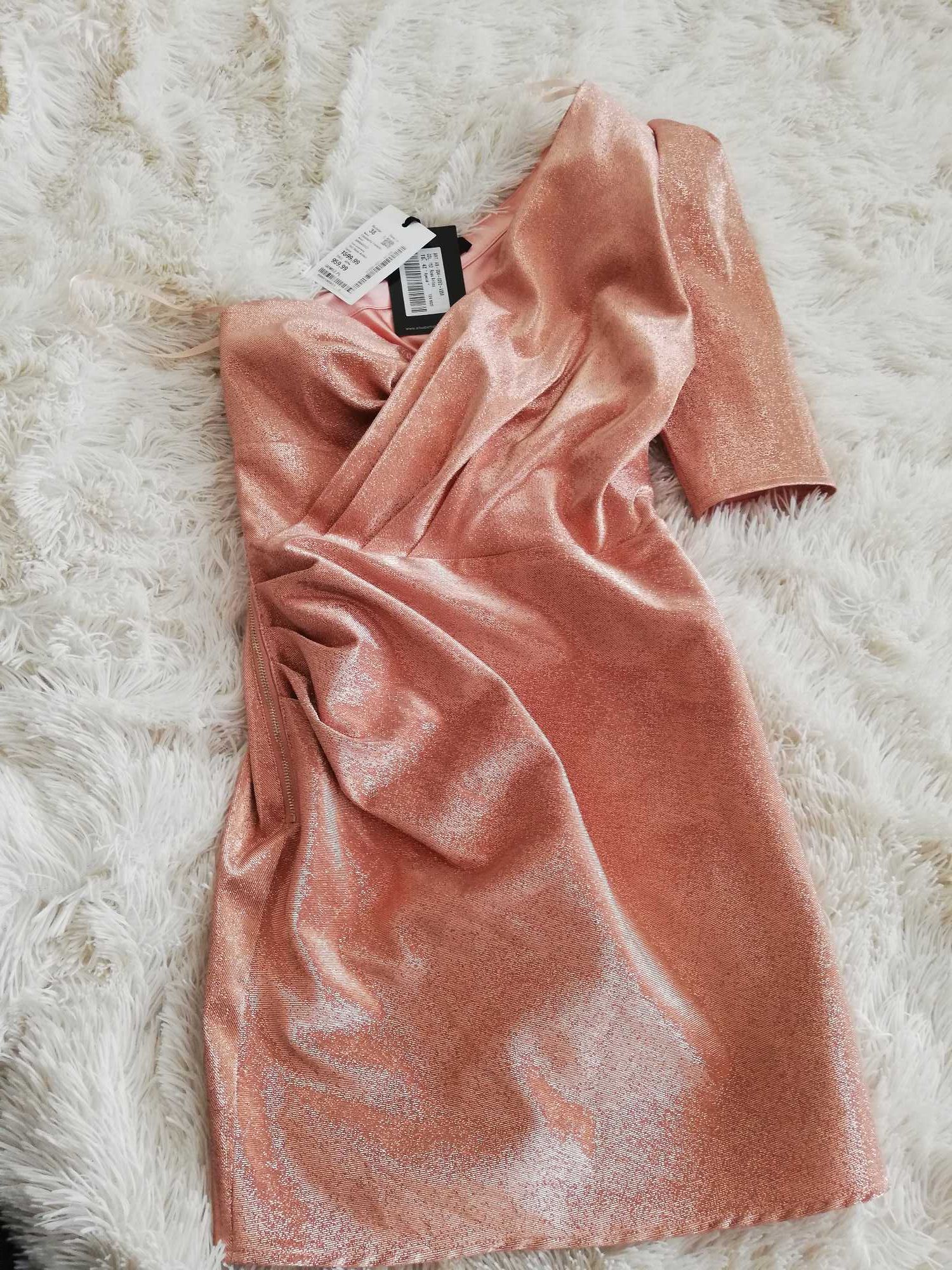 sukienka Elisabetta Franchi 38 M model AB00402E2 153 Rosa Antico