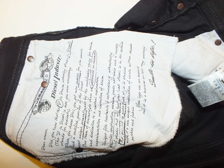 czarne DIESEL BELTHER slim tapered W30 L34 Italy stretch w29 w31 l32