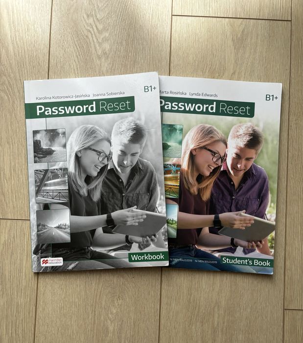 podręcznik i ćwiczenie z angielskiego password reset b1+