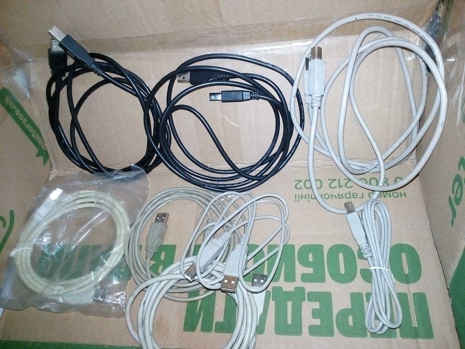кабель 8 шт. для подключения периферийных устр. принтера (МФУ) USB A-B
