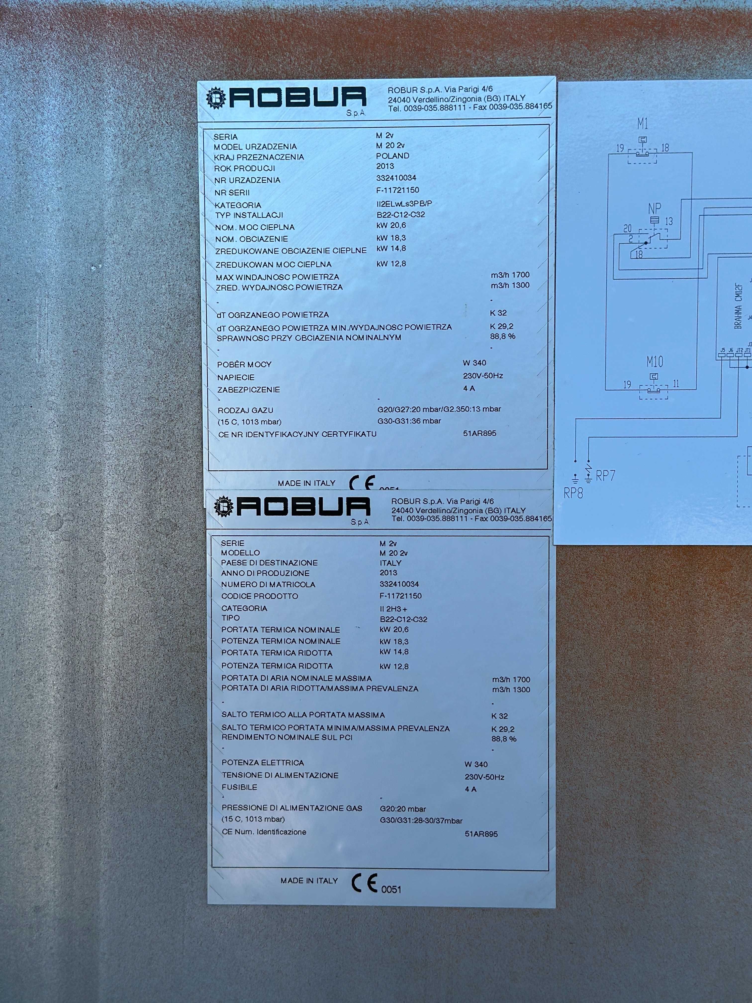 A335. Nagrzewnica gazowa ROBUR M20