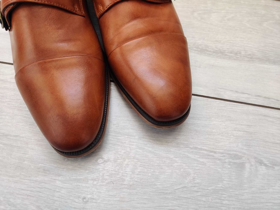 Зручні чоловічі шкіряні туфлі на стопу 28 см charles southwell