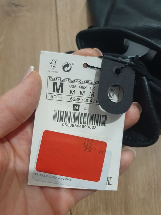 Rękawiczki skórzane Zara M idealne na prezent