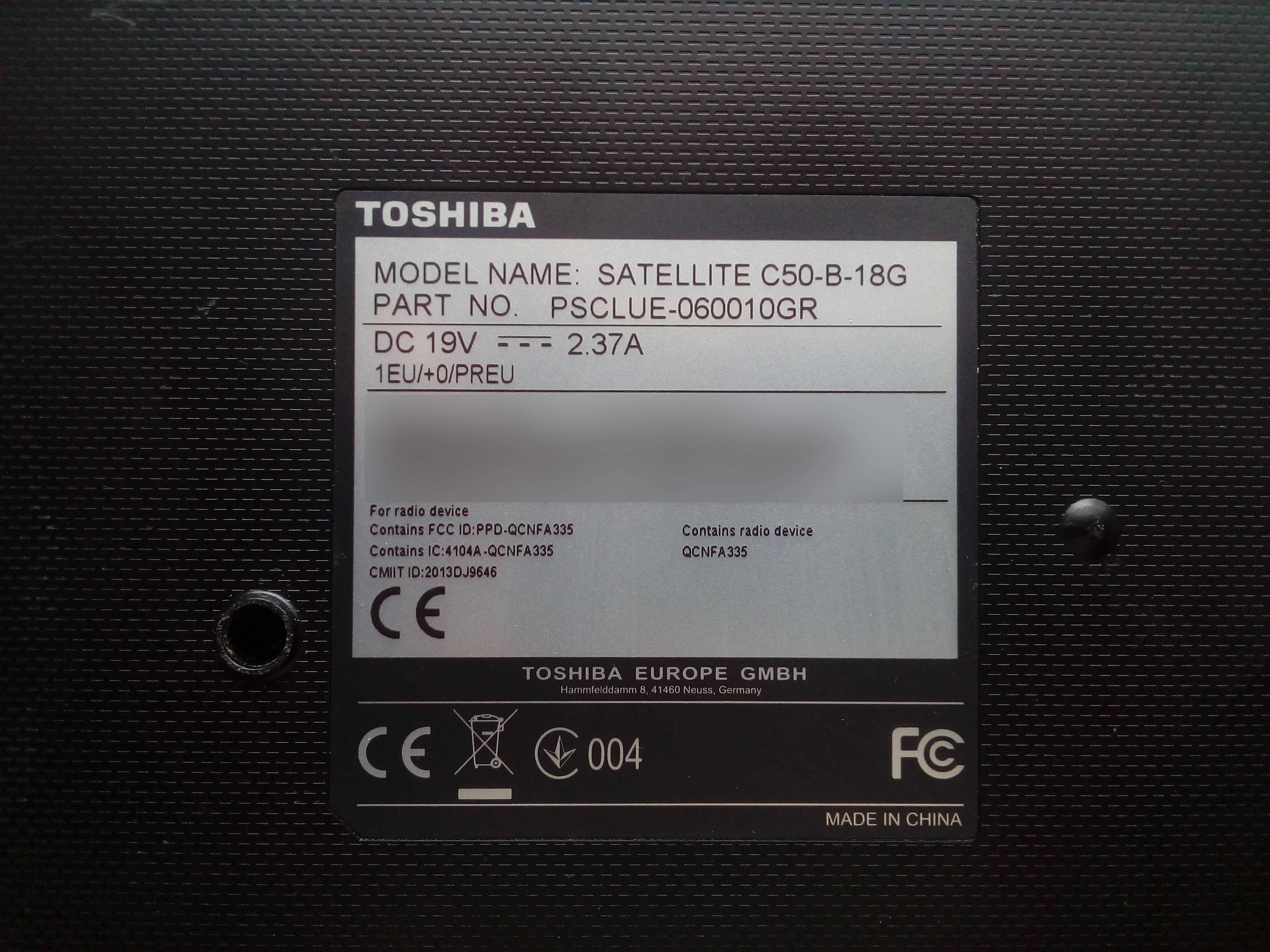 laptop toshiba satellite c50-b-18g 160gb 4gb 15,6 199zł zamiast 699zł