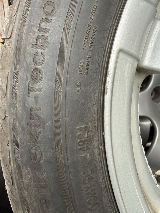 Б/У ЛІТНІ ШИНИ UNIROYAL RAINSPORT 5 205/55 R16 91 V та диски 4 108 16