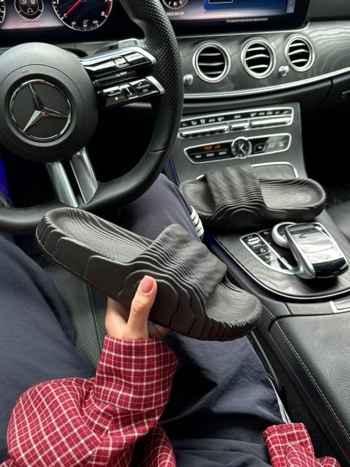Мужские Adidas Yeezy Adilette Slide, шлепки adidas adilette, шльопанці