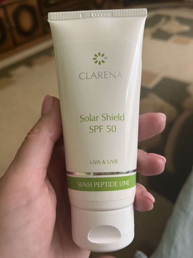 Сонцезахисний антивіковий крем Clarena Solar Shield SPF 50; 100 мл