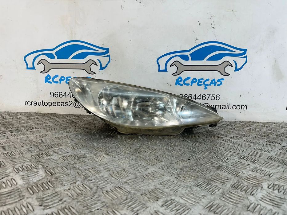 Farol Otica Frente Frontal Direita Original Peugeot 206 Facelift 9630869680