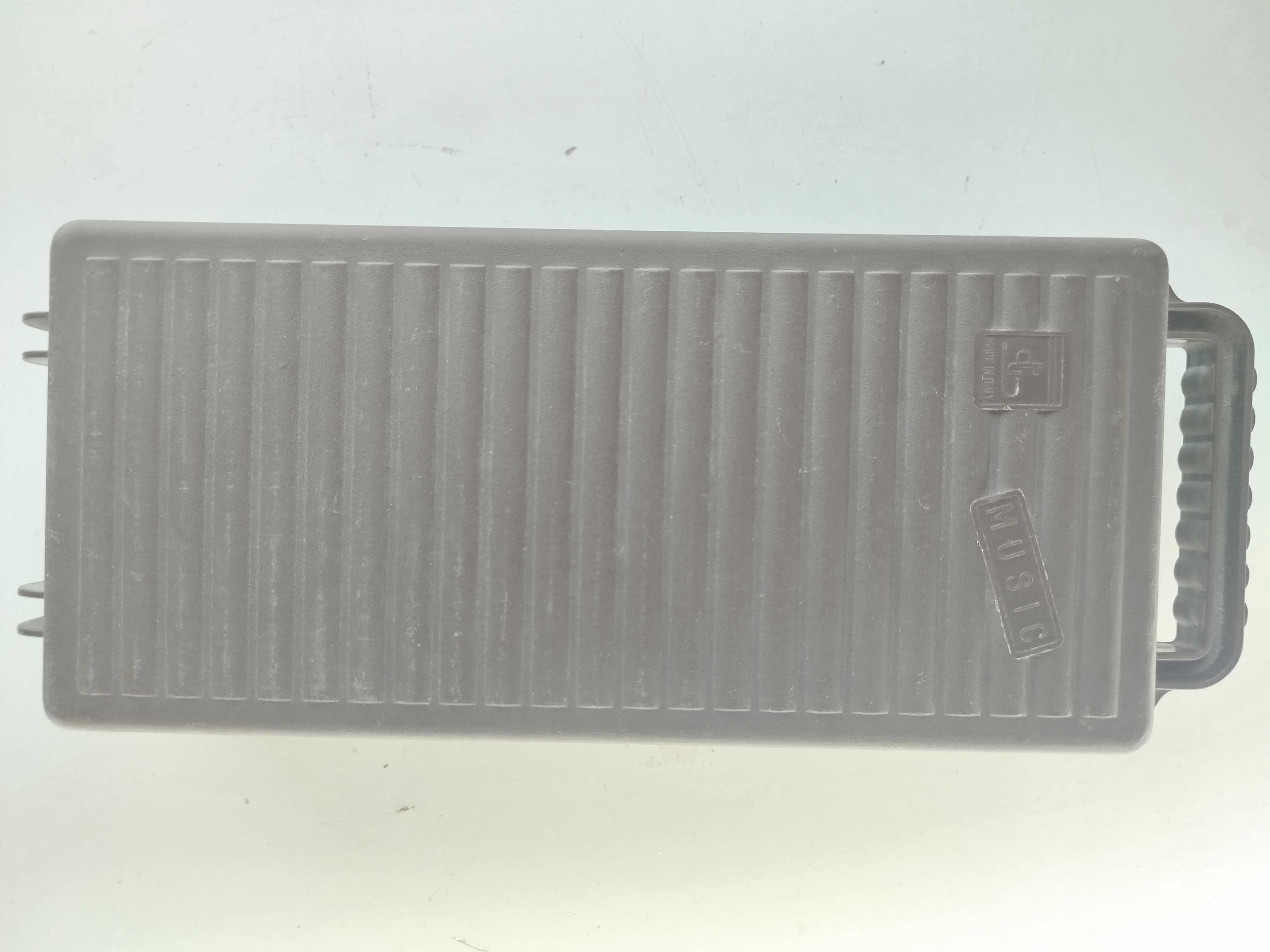 Pudełko na kasety BOX pojemnik na 12 szt vintage PRL brązowy unikat
