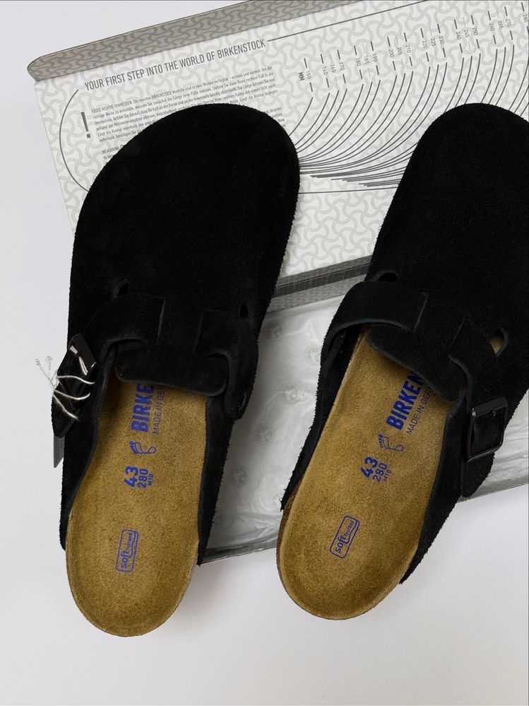Birkenstock Boston Black Leather | Оригінал