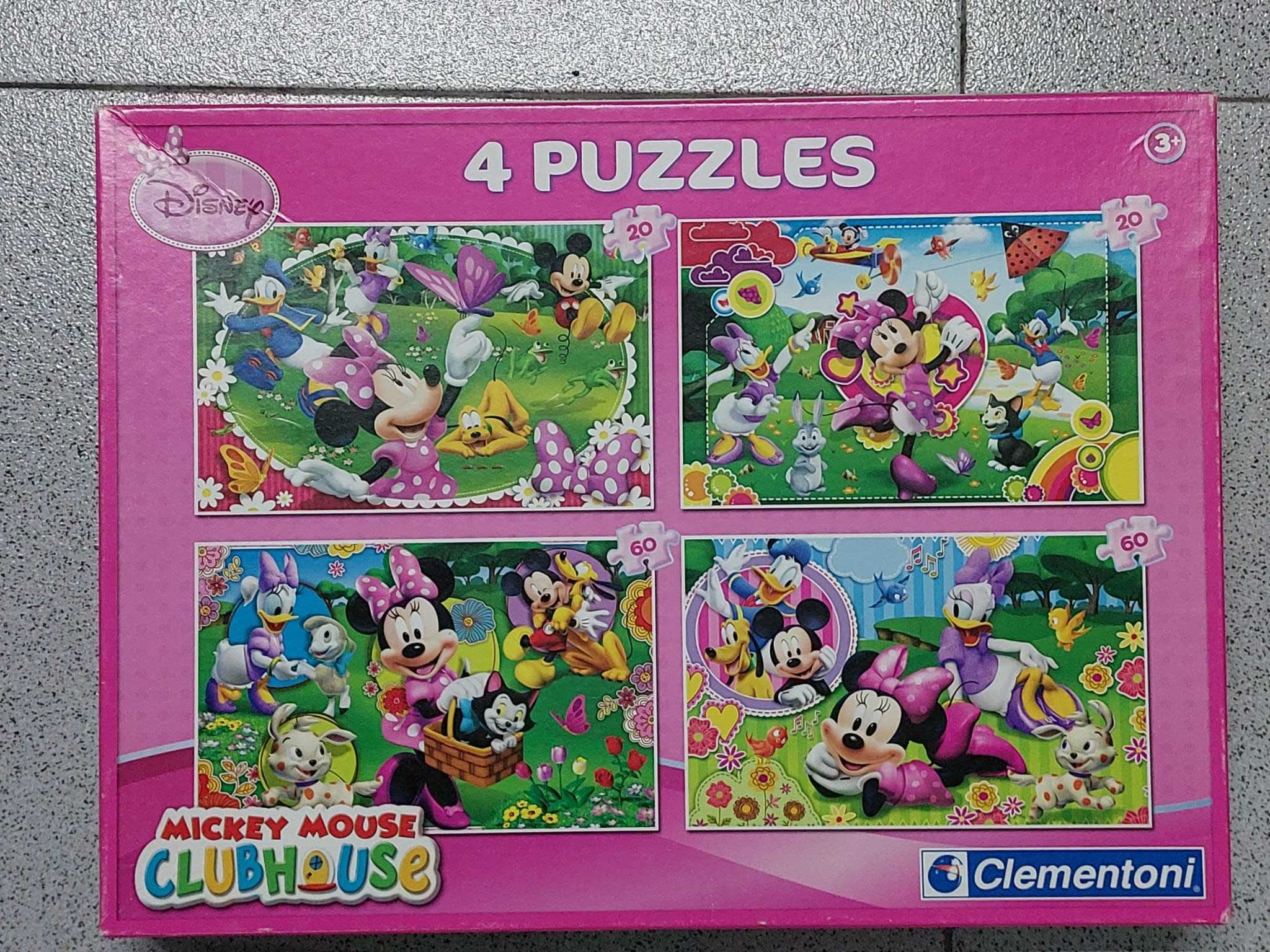Puzzles Infantis Frozen, Mickey, Doutora Brinquedos, Bela, Animais