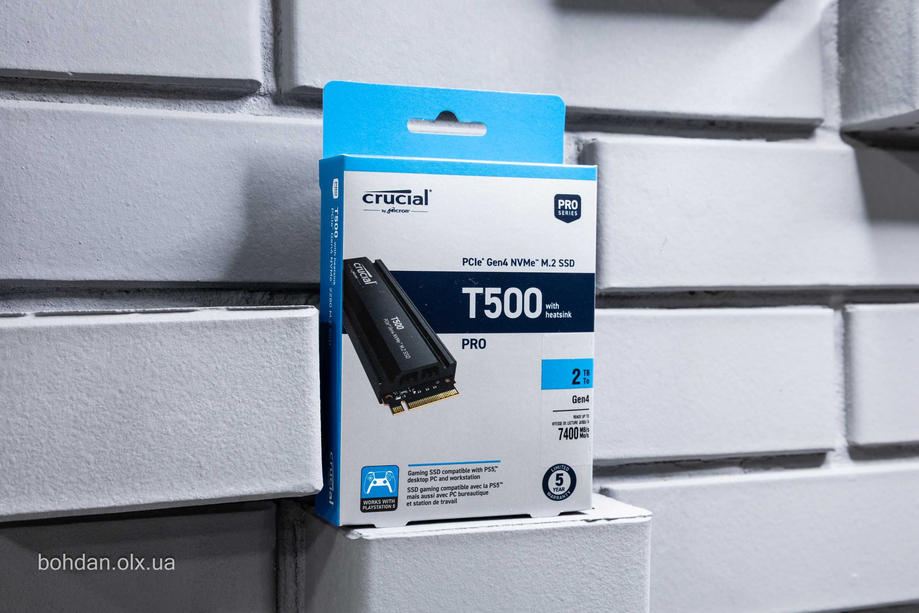 Crucial T500 2TB with Heatsink (CT2000T500SSD5)