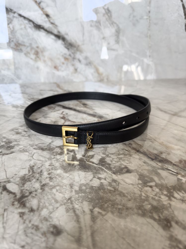 Ремінь ysl monogram 2см, Yves Saint Laurent, ремень ив сен лоран, пояс