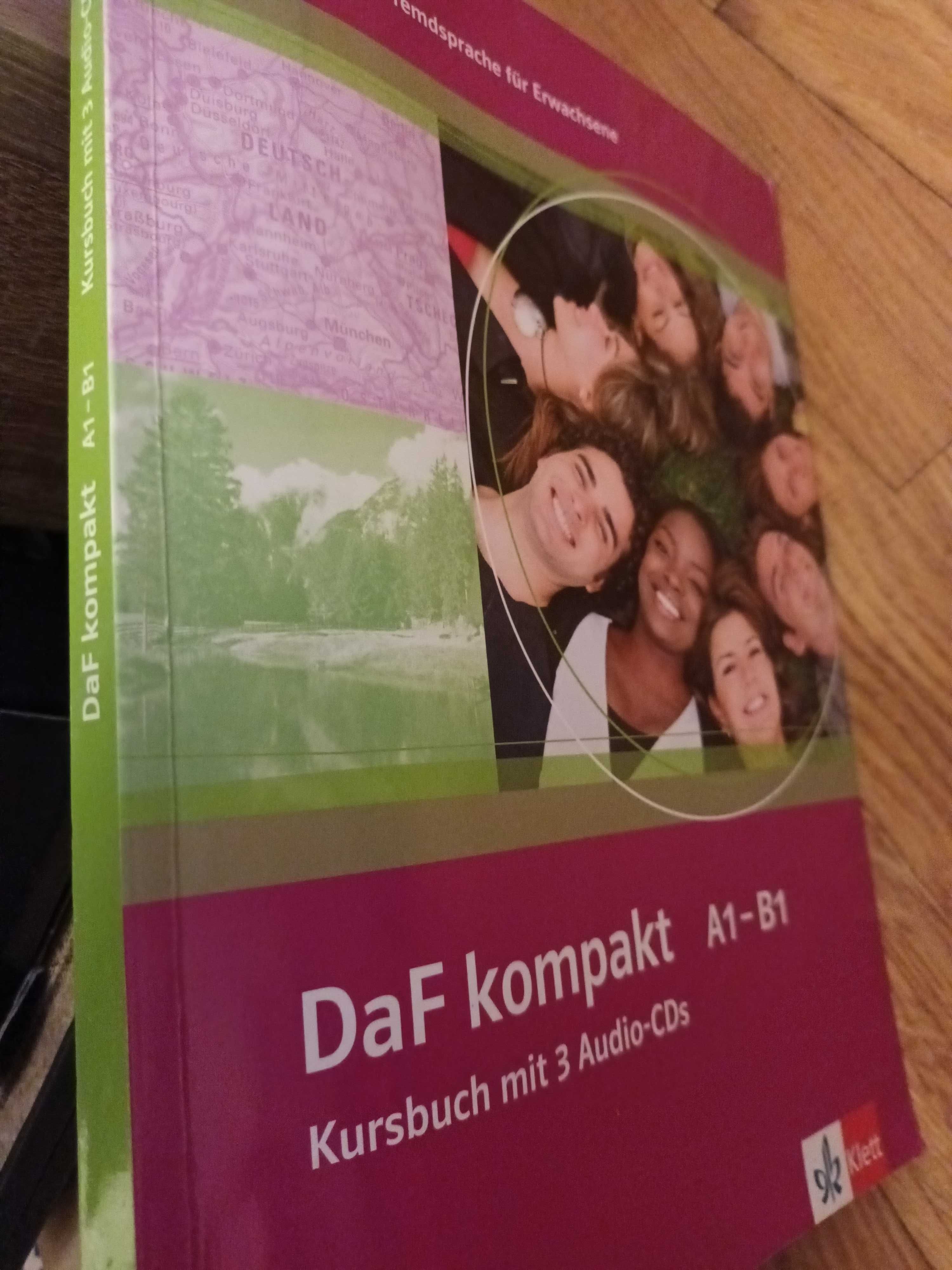 DaF kompakt A1-B1 Kursbuch mit 3 Audio-CDs
Niemiecki dla dorosłych
