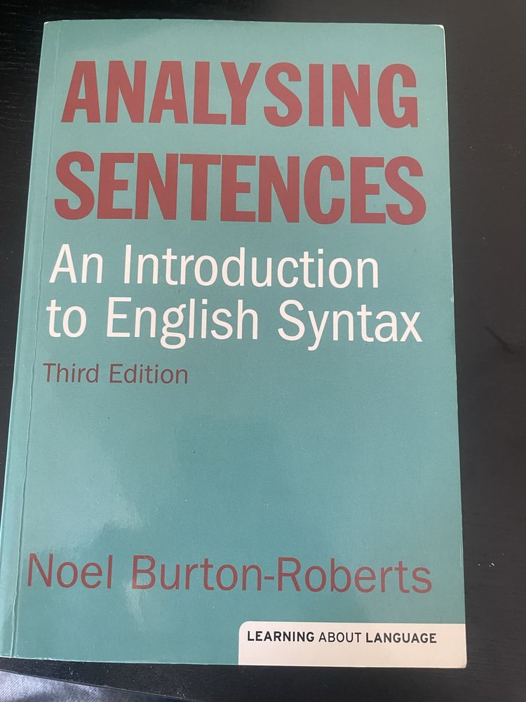 Analysing Sentences: An Introduction to English Syntax