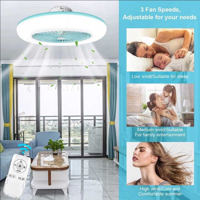 Nowa lampa sufitowa / wiatrak / wentylator / lampka / LED 8425