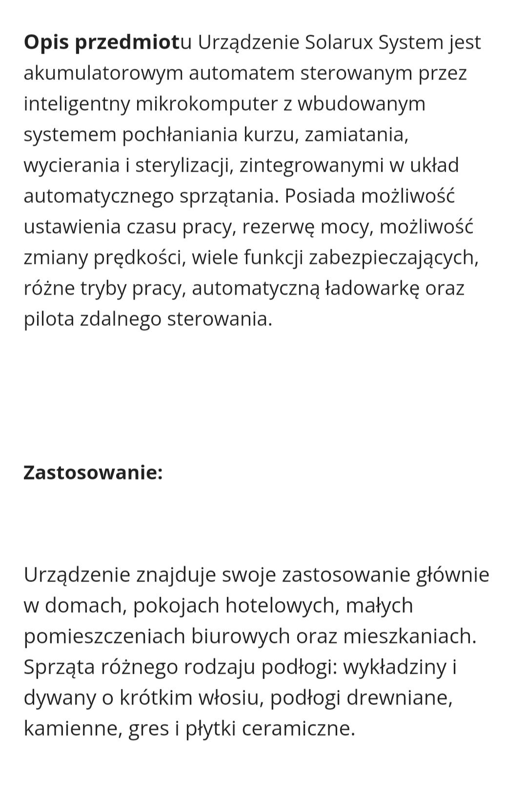 Robot sprzątający