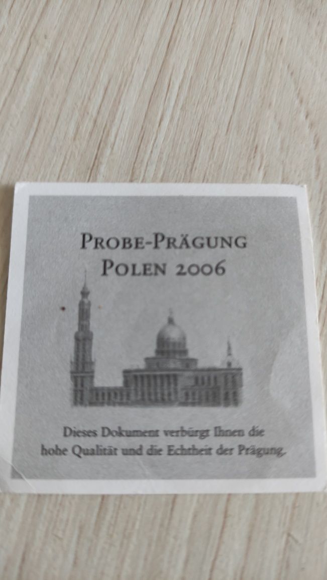 Moneta 2 Euro Polska 2006r prawdziwa rzadkość nakład 20 000!