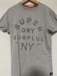 Superdry koszulka szara męska z nadrukiem rozmiar M