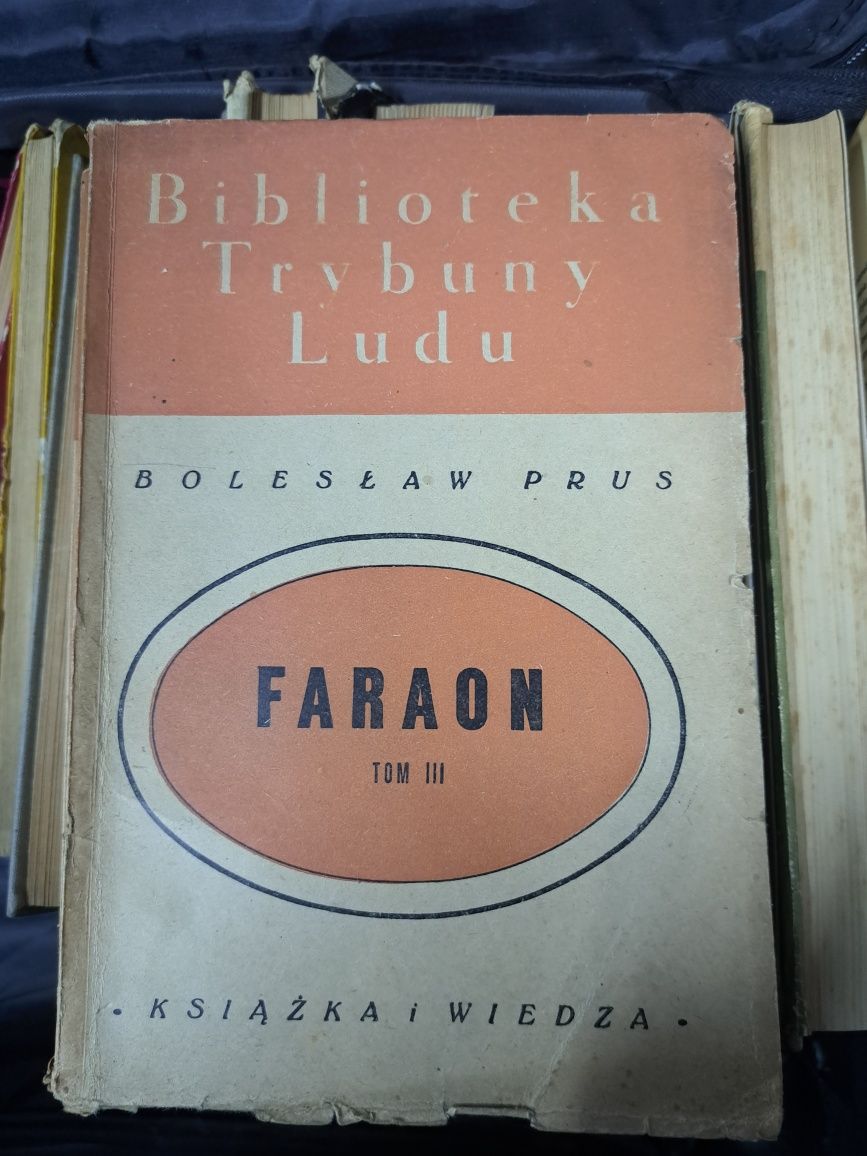 "Faraon" Bolesław Prus tom I, II i III