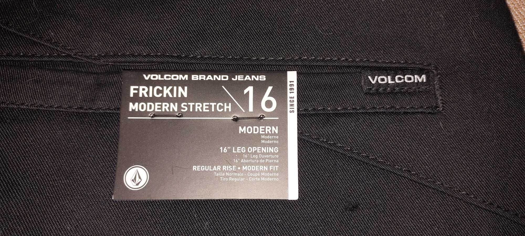 Spodnie męskie volcom frickin   modern stret black 34x30
